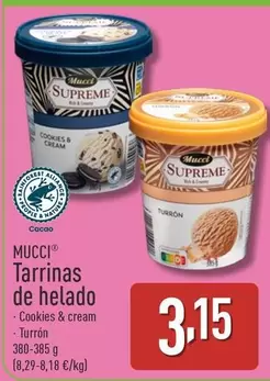 Oferta de Mucci - Tarrinas De Helado por 3,15€ en ALDI
