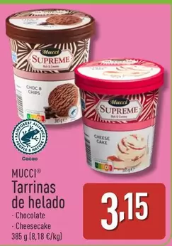 Oferta de Mucci - Tarrinas De Helado por 3,15€ en ALDI