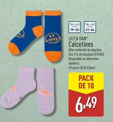 Oferta de Lily & Dan - Calcetines por 6,49€ en ALDI