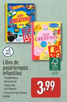 Oferta de  Libro De Pasatiempos Infantiles por 3,99€ en ALDI