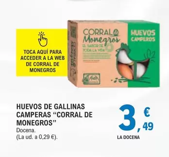 Oferta de Camperos - Huevos De Gallinas Camperas por 3,49€ en E.Leclerc