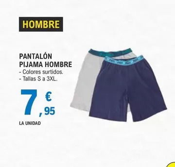 Oferta de Pijama Hombre por 7,95€ en E.Leclerc