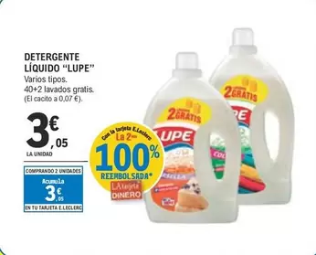 Oferta de Detergente líquido por 3,05€ en E.Leclerc