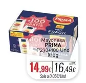 Oferta de Prima - Mayonesa por 14,99€ en Cuevas Cash