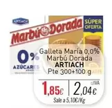 Oferta de Artiach - Galleta María 0,0% Marbú Dorada por 1,85€ en Cuevas Cash