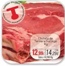 Oferta de Chuleta De Ternera Gallega por 14,29€ en Cuevas Cash