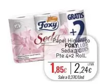Oferta de Foxy - Papel Higiénico por 2,24€ en Cuevas Cash