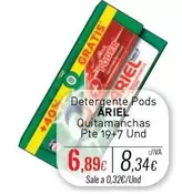 Oferta de Ariel - Detergente Pods Quitamanchas por 6,89€ en Cuevas Cash
