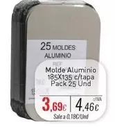 Oferta de Molde Aluminio por 4,46€ en Cuevas Cash