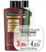 Oferta de Tresemmé - Champú Y Acond. por 3,99€ en Cuevas Cash