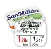 Oferta de San Millán - Queso Cremoso Ajo Y Perejil por 1,29€ en Cuevas Cash