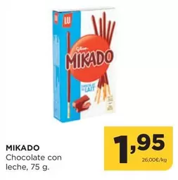 Oferta de Mikado - Chocolate Con Leche por 1,95€ en Alimerka
