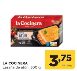 Oferta de La Cocinera - Lasana De Atún por 3,75€ en Alimerka