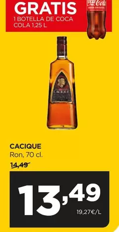 Oferta de Cacique - Ron por 13,49€ en Alimerka