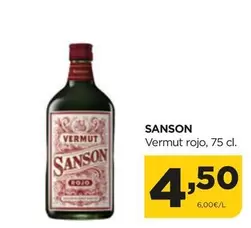 Oferta de Vermut Rojo por 4,5€ en Alimerka