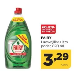 Oferta de Fairy - Lavavajillas Ultra Poder por 3,29€ en Alimerka
