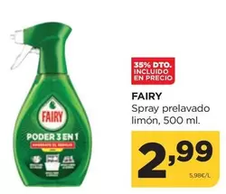 Oferta de Fairy - Spray Prelavado Limon por 2,99€ en Alimerka