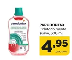Oferta de Parodontax - Colutorio Menta Suave por 4,95€ en Alimerka