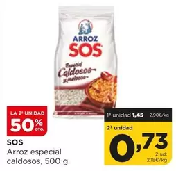 Oferta de Sos - Arroz Especial Caldosos por 1,45€ en Alimerka