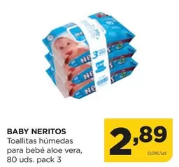 Oferta de Bebé - Toallitas Húmedas Para  Aloe Vera por 2,89€ en Alimerka