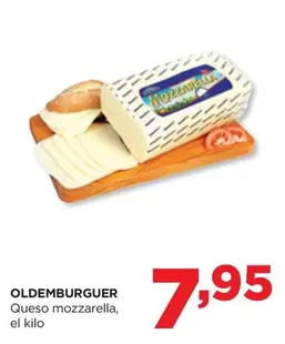 Oferta de Oldenburger - Queso Mozzarella por 7,95€ en Alimerka