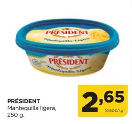 Oferta de Président - Mantequilla Ligera por 2,65€ en Alimerka