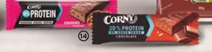 Oferta de Corny - Barritas 0% Azucares 30% Proteina Chocolate O Proteina Cookies por 1,69€ en Alimerka