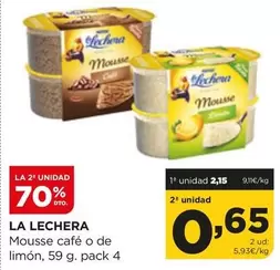 Oferta de La Lechera - Mousse Cafe O De Limon por 2,15€ en Alimerka