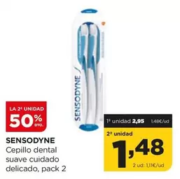 Oferta de Sensodyne - Cepillo Dental Suave Cuidado Delicado por 2,95€ en Alimerka