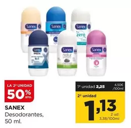 Oferta de Sanex -  Desodorantes por 2,25€ en Alimerka
