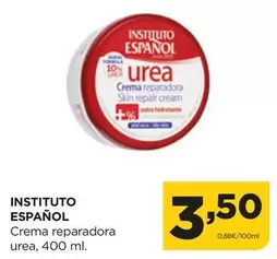 Oferta de Instituto Español - Crema Reparadora Urea por 3,5€ en Alimerka