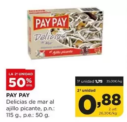 Oferta de Delicias -  De Mar Al Ajillo Picante por 1,75€ en Alimerka