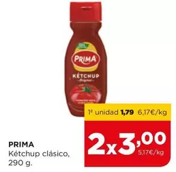 Oferta de Prima - Ketchup Clasico por 1,79€ en Alimerka
