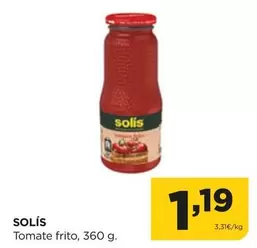 Oferta de Solís - Tomate Frito por 1,19€ en Alimerka
