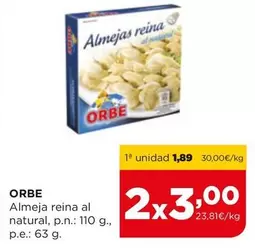 Oferta de Reina - Almeja Reina Al Natural por 1,89€ en Alimerka