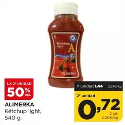 Oferta de Alimerka - Ketchup Light por 1,44€ en Alimerka