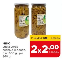 Oferta de Judia Verde Ancha O Redonda por 1,29€ en Alimerka