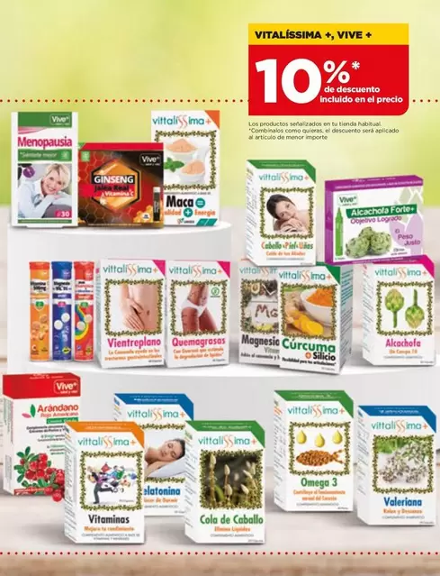Oferta de Vive +/Vitalissima + - De Descuento Incluido En El Precio en Alimerka