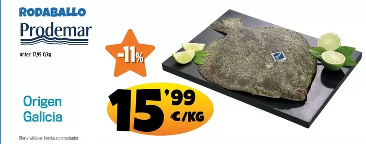Oferta de Prodemar - Rodaballo por 15,99€ en Ahorramas