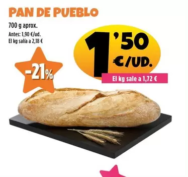 Oferta de Pan De Pueblo por 1,5€ en Ahorramas