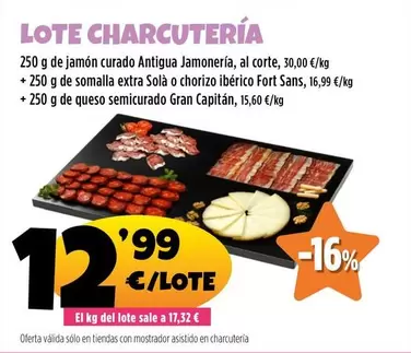 Oferta de Lote Charcuteria por 12,99€ en Ahorramas