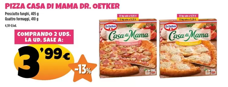 Oferta de Dr Oetker - Pizza Casa Di Mama por 3,99€ en Ahorramas