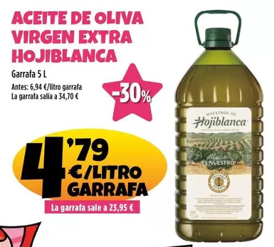 Oferta de Hojiblanca - Aceite De Oliva Virgen Extra por 4,79€ en Ahorramas