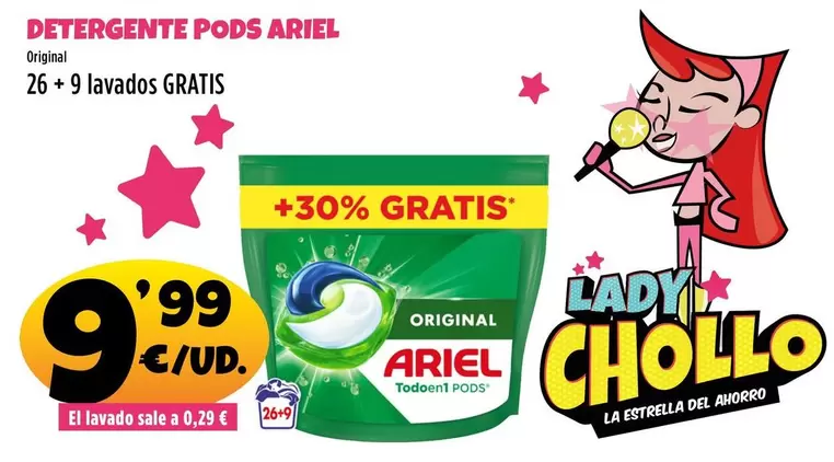Oferta de Ariel - Detergente Pods por 9,99€ en Ahorramas