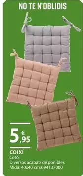 Oferta de Coixi por 5,95€ en Fes Més