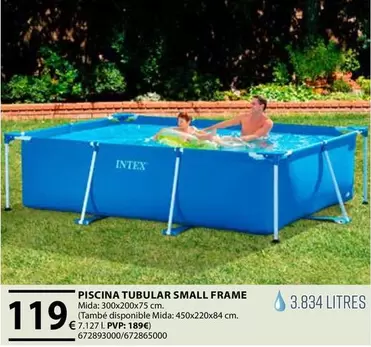 Oferta de Piscina Tubular Small Frame por 119€ en Fes Més