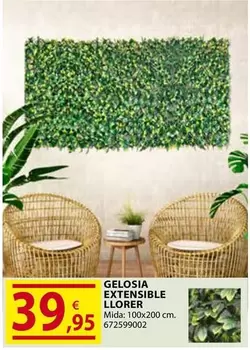Oferta de Gelosia Extensible Llorer por 39,95€ en Fes Més