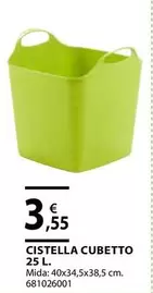 Oferta de Cistella Cubetto 25 L por 3,55€ en Fes Més