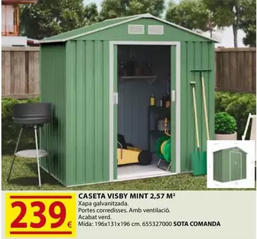 Oferta de Caseta Visby Mint por 239€ en Fes Més