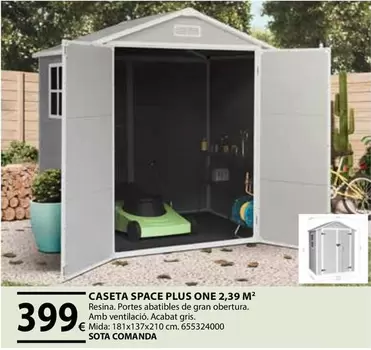Oferta de Caseta Space Plus One  por 399€ en Fes Més